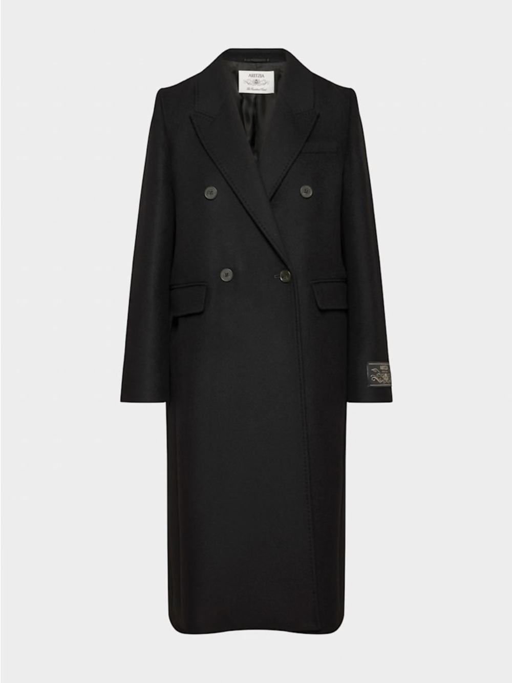 Aritzia ‘The Constant™ Coat’ Luxe Wool Cashmere in Black size M